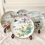 Lot 4 decorative plates porcelain Franklin mint FP Japan 1981