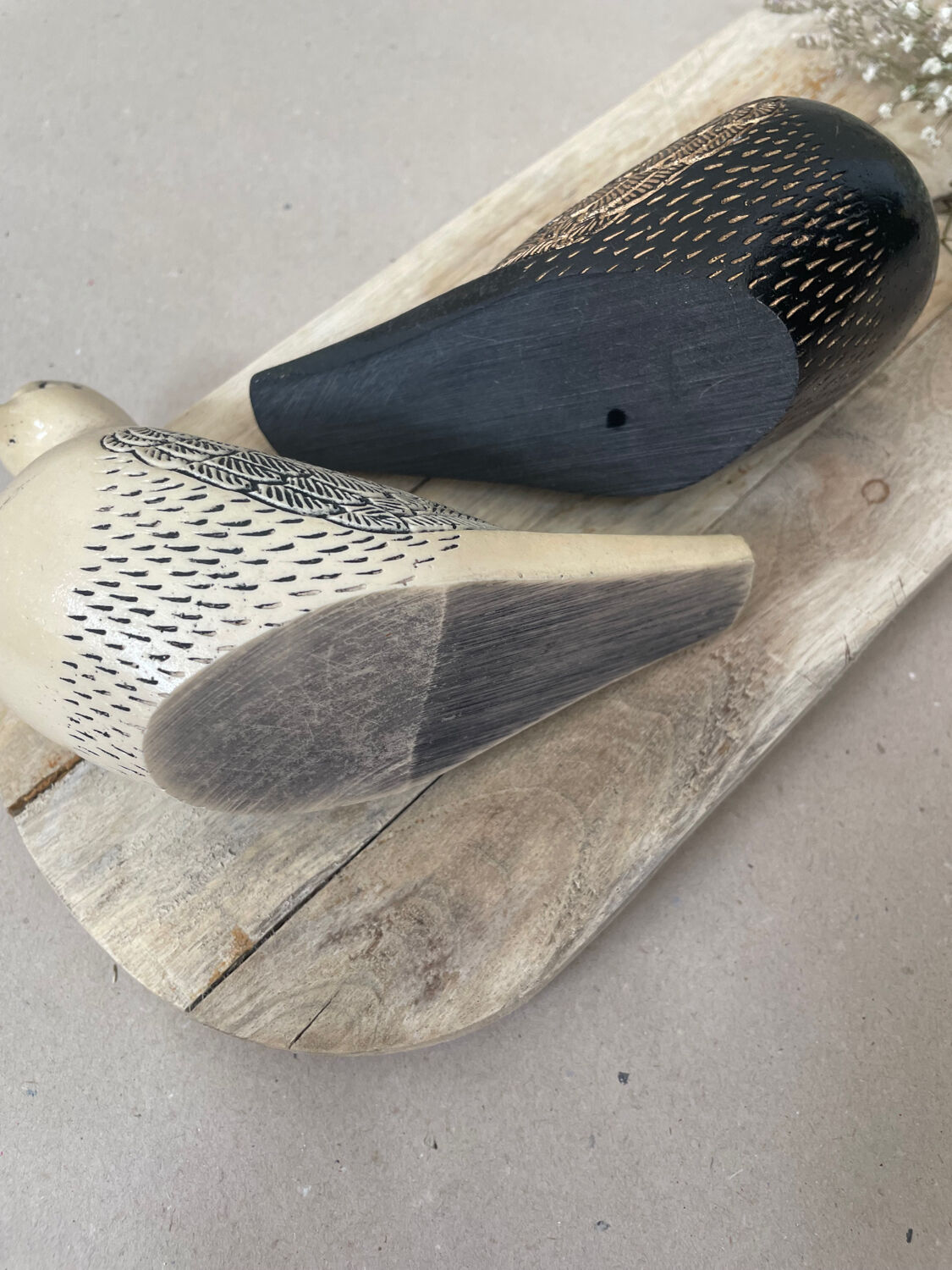 Pair of decorative birds