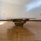 Vintage 1970s Square Coffee Table in Brass and Smoked Glass, David Hicks
