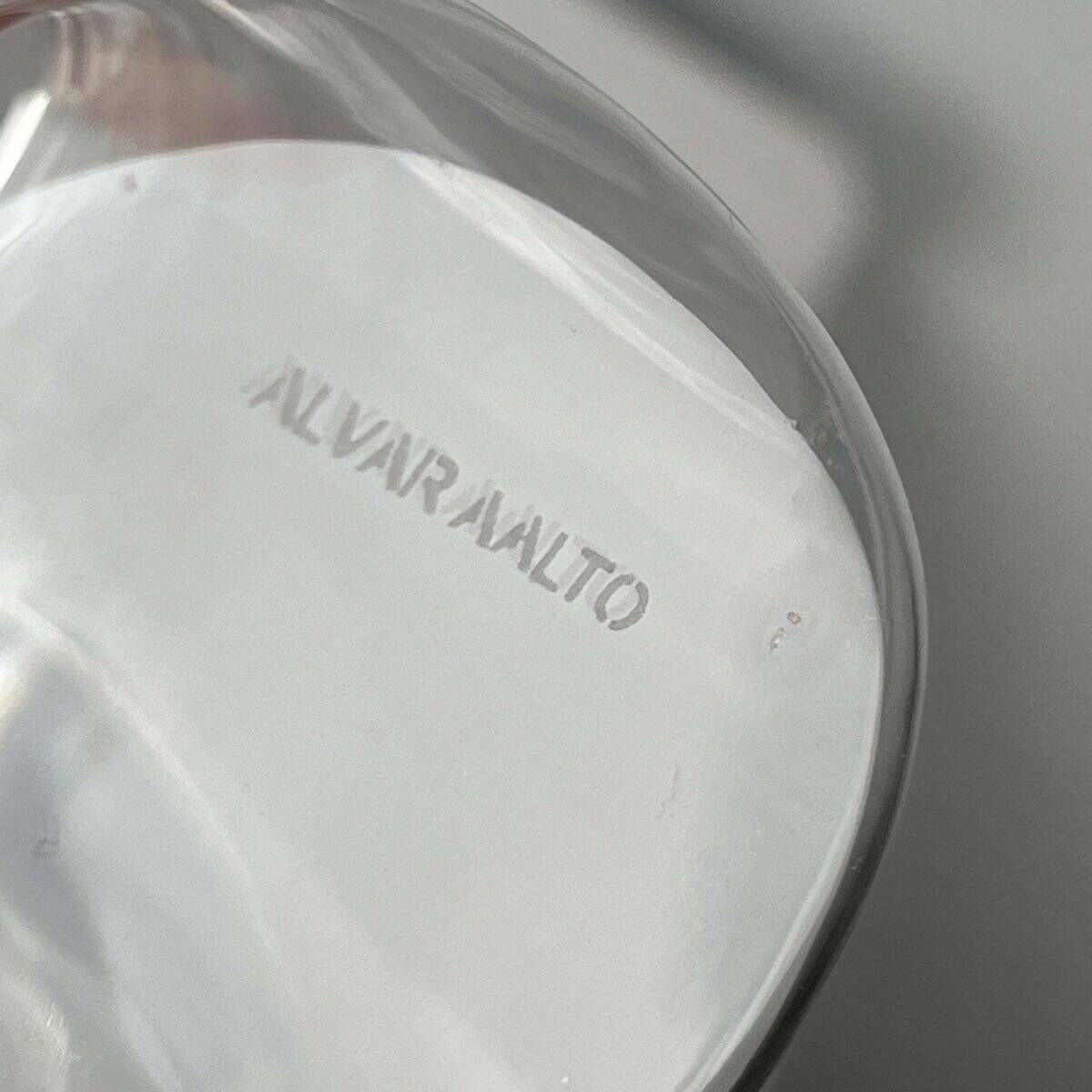 Mid-Century Modern Glass Vase by Alvar Aalto for Iittala, 1990s