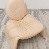 C35 Calypso leather lounge chair by Vittorio Introini for Saporiti, Italy 1979.