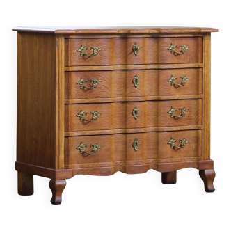 Vintage 1960s Danish Brutalist light oak dresser Kjærnulf & French style