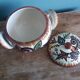 Covered pot workshop Paul Fouillen Quimper signed Maurice Fouillen