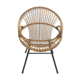Fauteuil rotin coquille