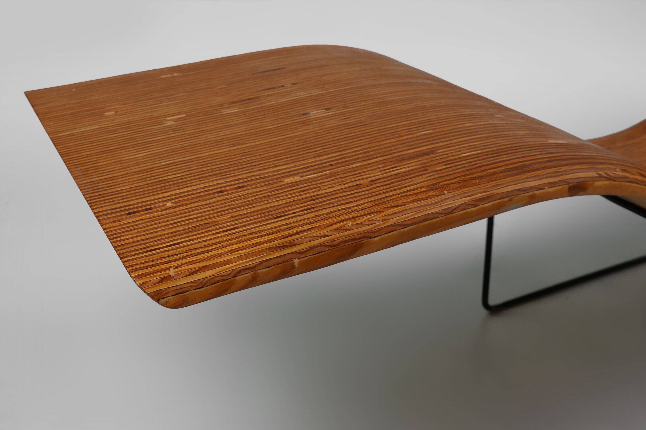 Mid-Century Stack-Laminated Lounge Chair by Tiller Lesser, Germany, 1990s