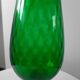 Italian vase in green blown glass