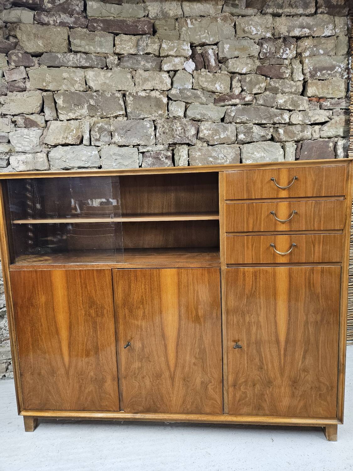 Art Deco walnut sideboard, 1960