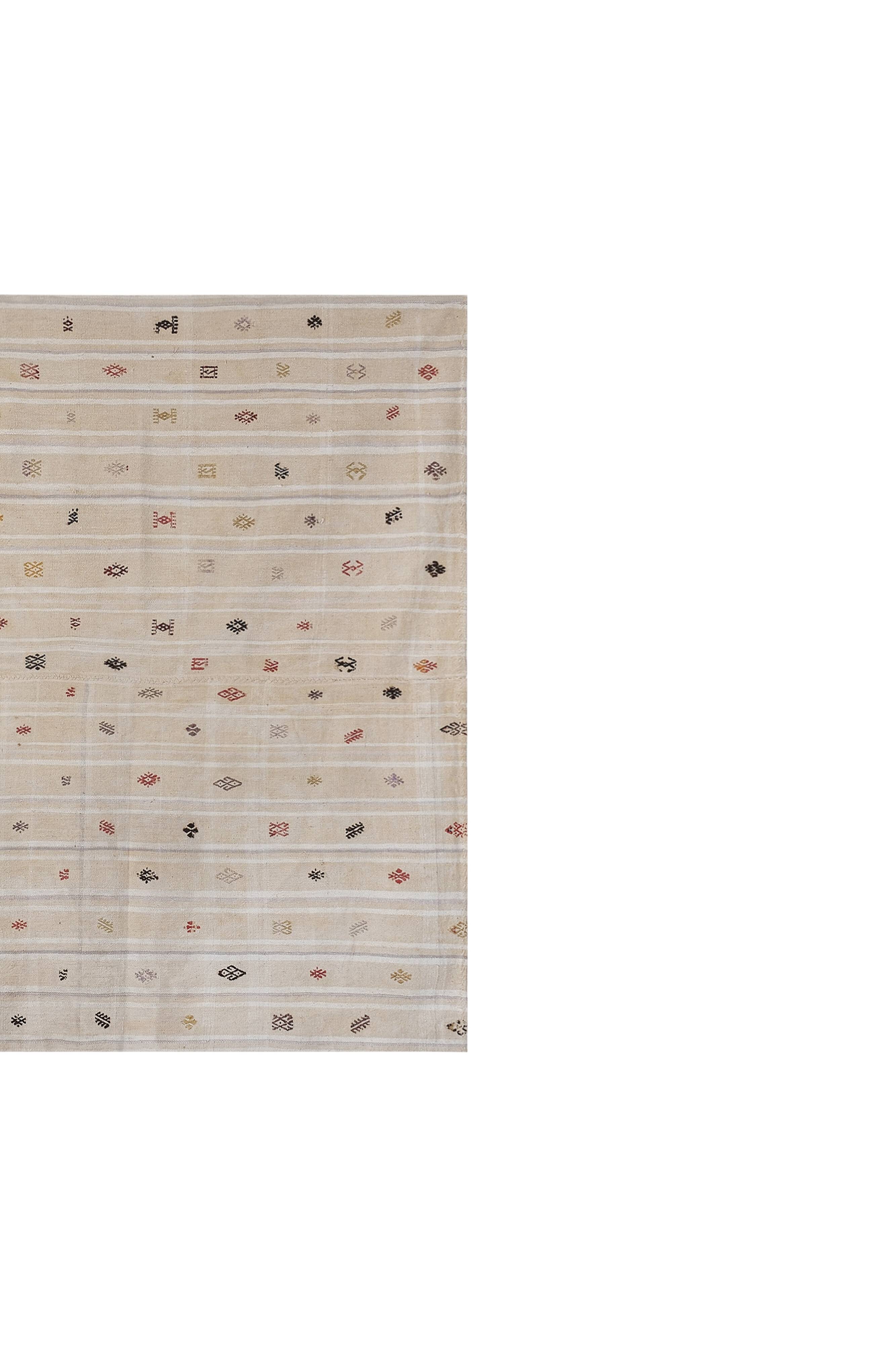 Vintage Turkish Oushak Handwoven Rug 156x212 cm