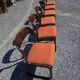 6 Baumann sled chairs in rosewood from the 1960s.