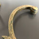 2 double hooks vintage brass coat rack