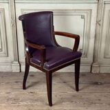 Set of 4 Art Deco chairs and 4 armchairs in rosewood, circa 1930