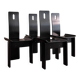 Chaises Diago par Edoardo Landi pour Nikol International, ensemble de 4