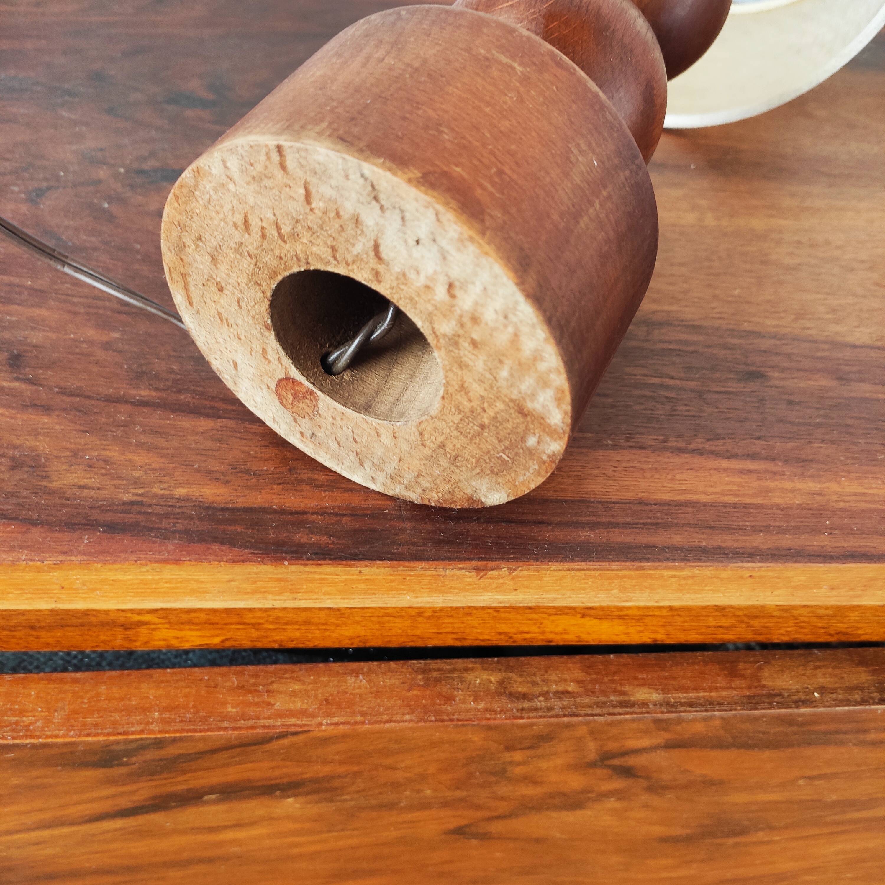 Scandinavian wooden lamp 1960