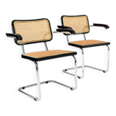 Ensemble de deux chaises B64 Cesca de Marcel Breuer, 1970