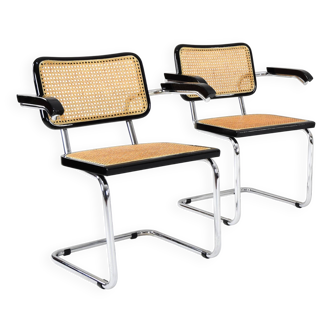 Ensemble de deux chaises B64 Cesca de Marcel Breuer, 1970