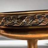 Coupe à fruits métal argenté et bronzé ancien