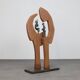 Contemporary Stone & Metal Sculpture with Bronze Figures