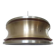 Midcentury pendant in Style of Jo Hammerborg, Denmark, 1970s