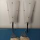Pair of Vintage Mid-Century "ARA Paris" Wall Lights in Striped Rhodoid & L
