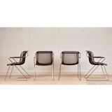 Set of 4 Penelope chairs by Charles Pollock for Castelli