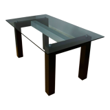 Table with rectangular top in tempered glass 1970 - Alias Italy