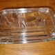 Vintage Pyrex Glass Butter Dish with Lid Cow Pattern