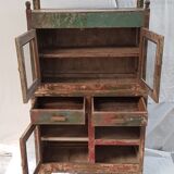 Old glazed vaisselier in Burmese teak