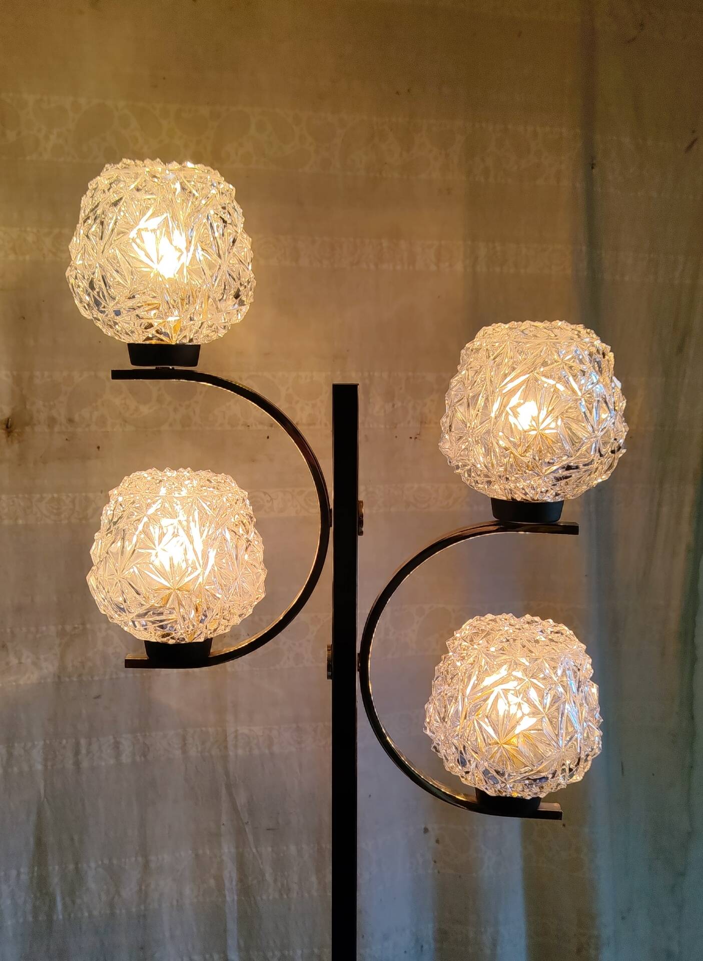 Lampadaire 4 feux style moderniste - années 50/60