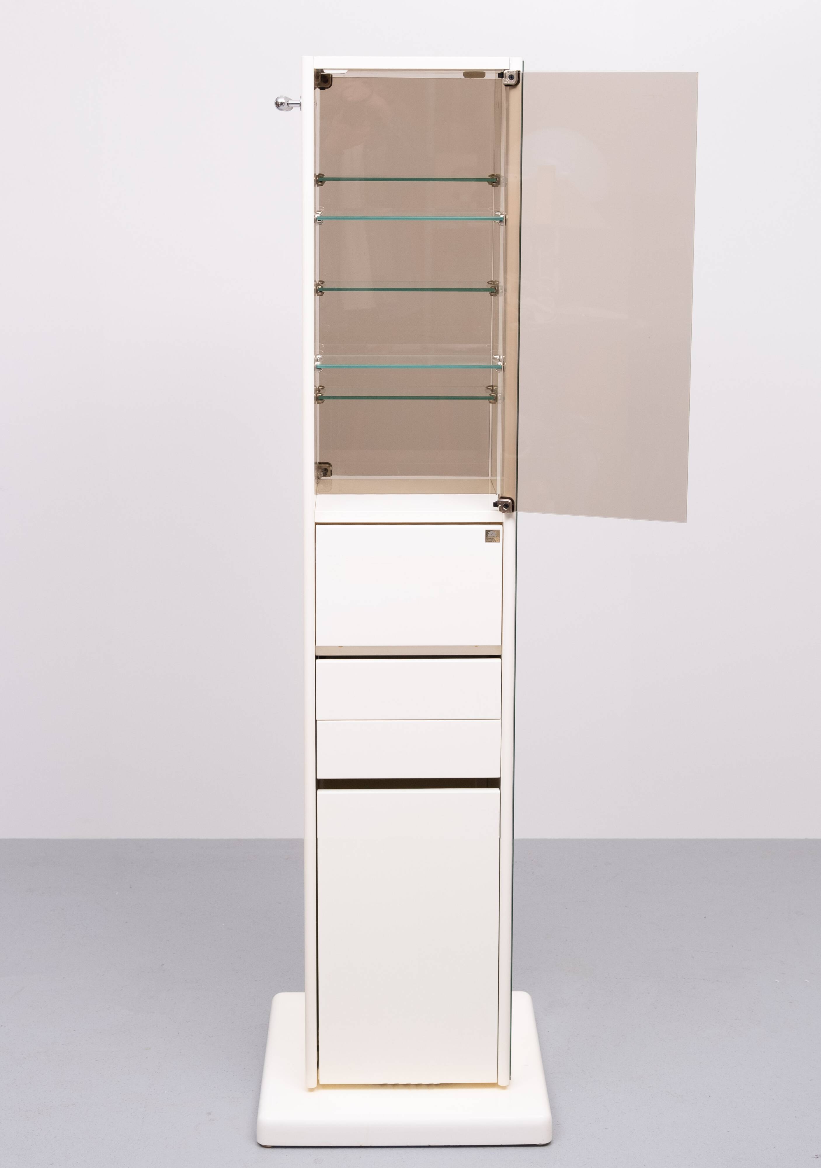 Free standing revolving Bathroom cabinet by Tulli Zuccari Italy