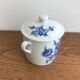 Sucrier en porcelaine fleurs bleues apilco