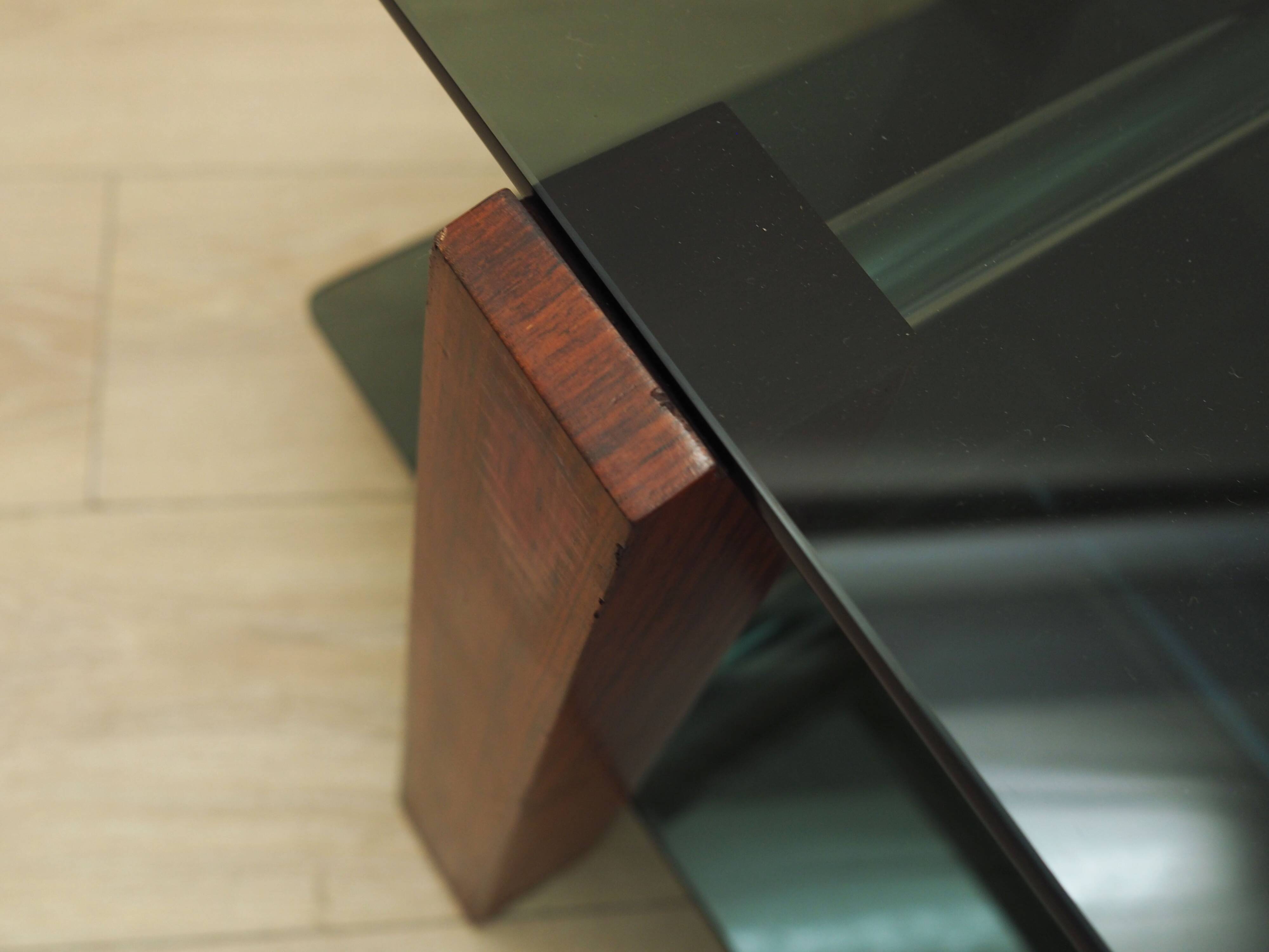 Glass table, Italian design, 1970s, production: Italy