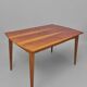 Dining room set, extendable table and 4 chairs, Czech vintage 19.