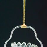 Charmant lustre Art Déco Barovier & Toso en verre de Murano, années 1950