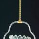 Charming Art Deco Barovier & Toso pendant light chandelier Murano glass, 1950s