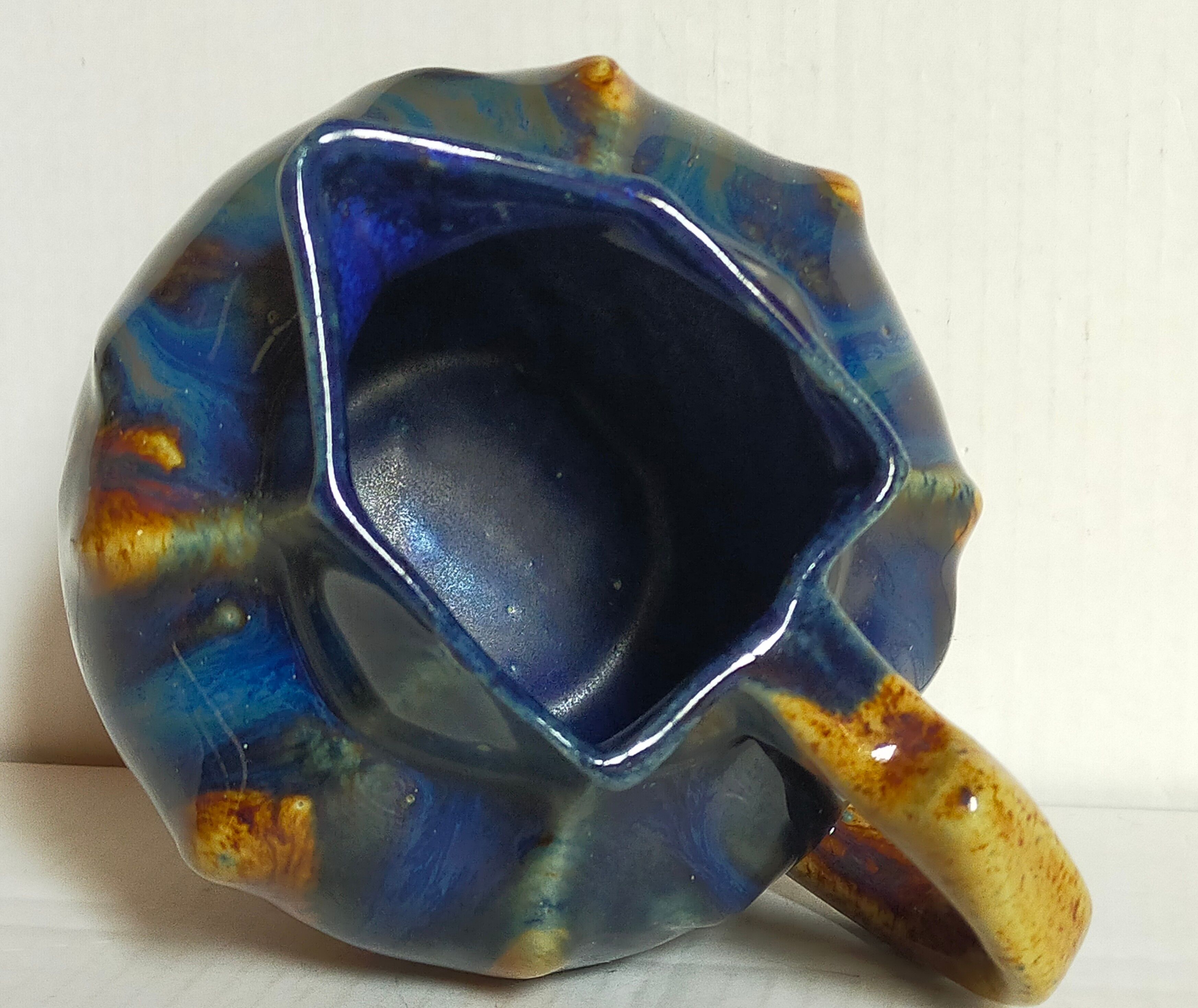 Art nouveau pitcher enamelled earth early twentieth century