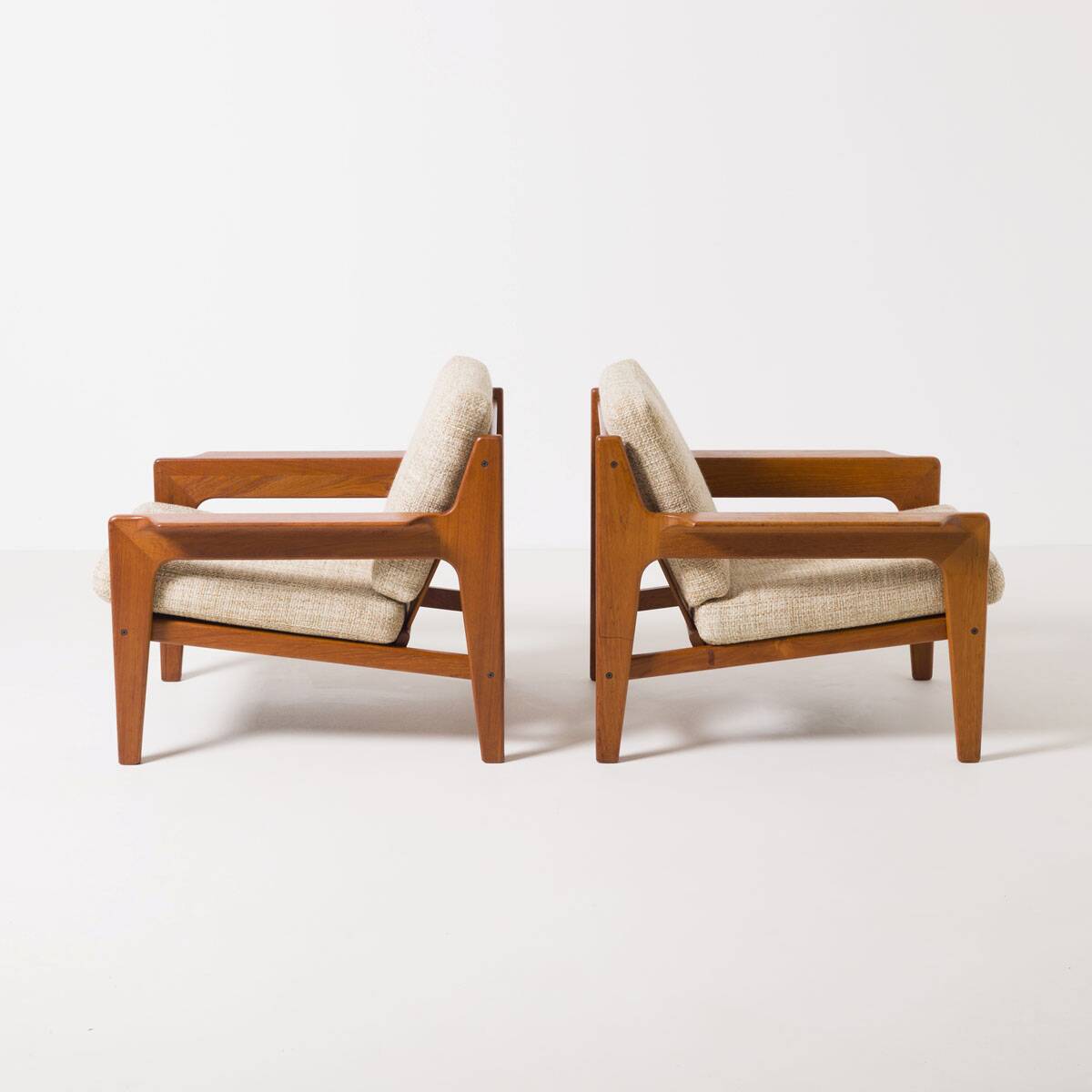 Set of 2 Teak Easy chairs by Arne Wahl Iversen for Komfort, Denmark, 1960s