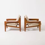 Set of 2 Teak Easy chairs by Arne Wahl Iversen for Komfort, Denmark, 1960s