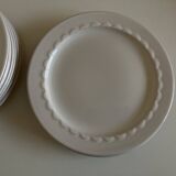 Set of 10 Festons dessert plates by Pierre Motton Gien 1970