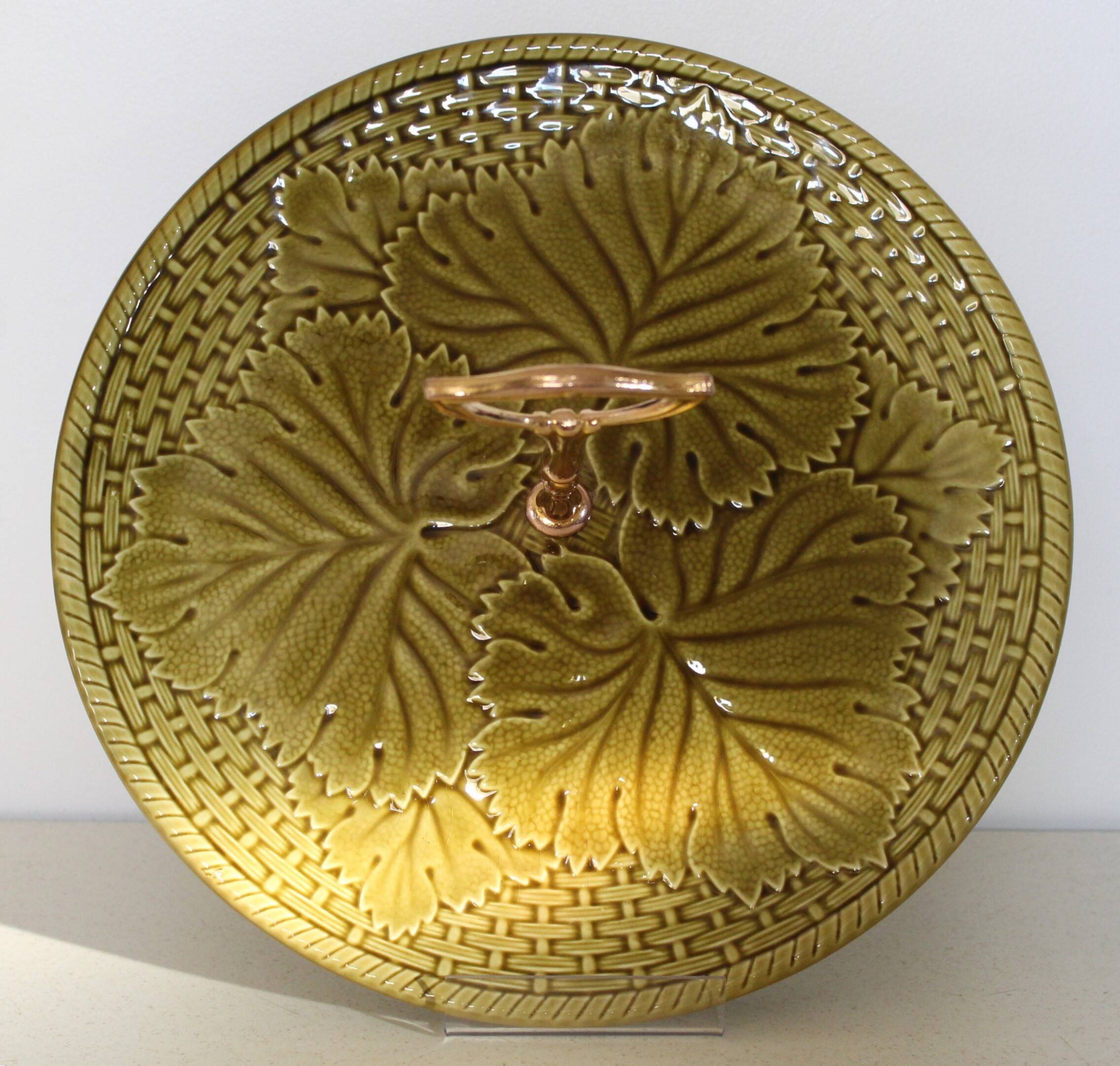 Gien serving and cheese dish from the 70s