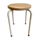 Tabouret en bois et métal
