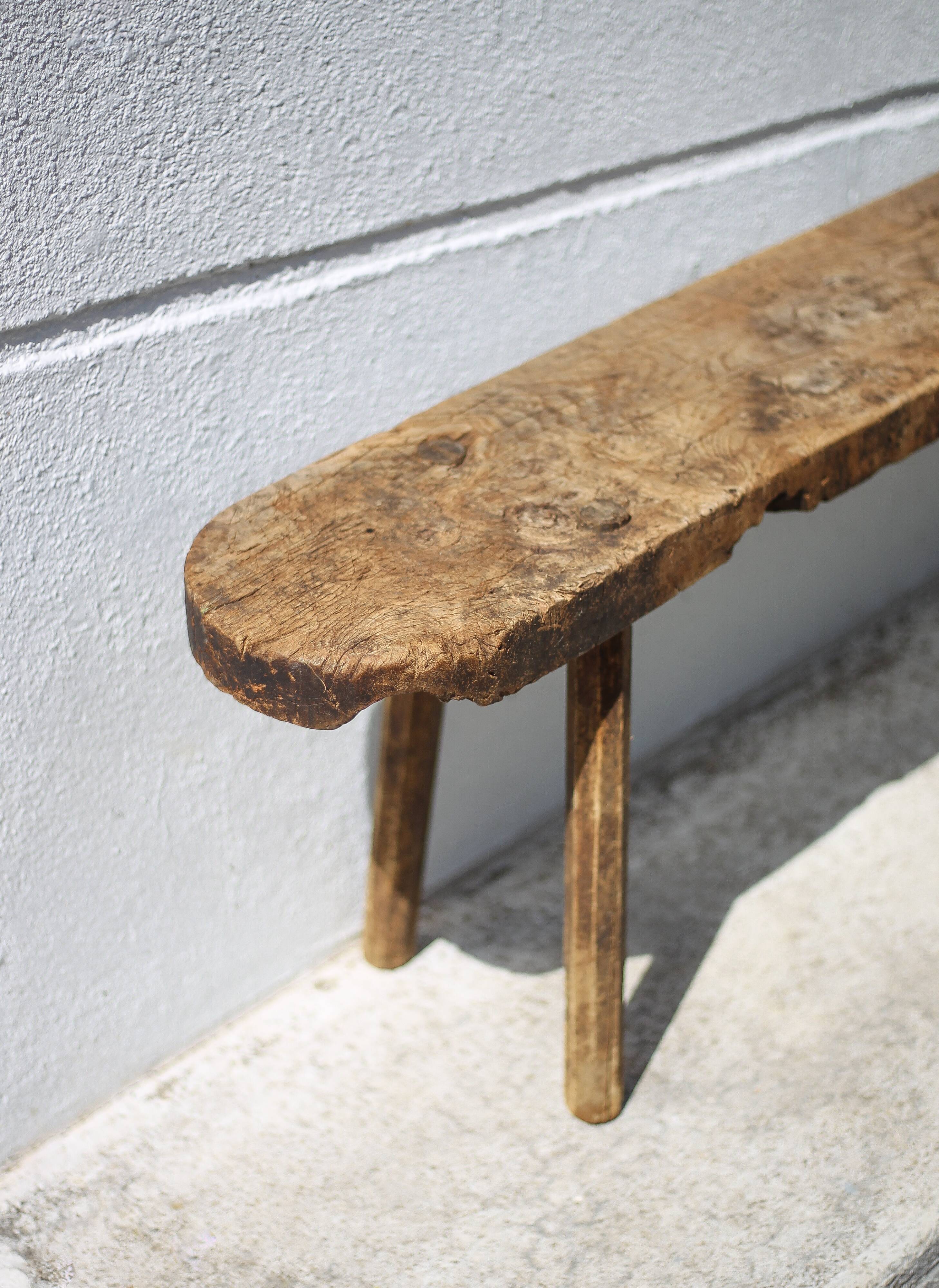Old farm bench, vintage wooden bench, vintage bench