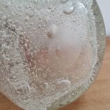 Biot bubble glass bottle