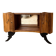 Vintage Art Deco buffet Isidore, solid wood, 2 doors and mirror.