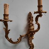 Pair of bronze wall lamp with chinese pattern