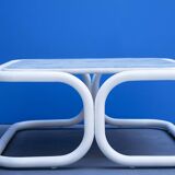 Vintage metal and marble coffee table