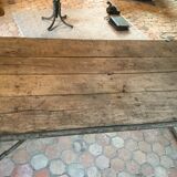 Iron and old wood table