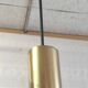 Modernist design pendant light in metal and brass - 50s/60s