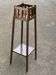 Sellette vintage en bois massif repeinte 91cm