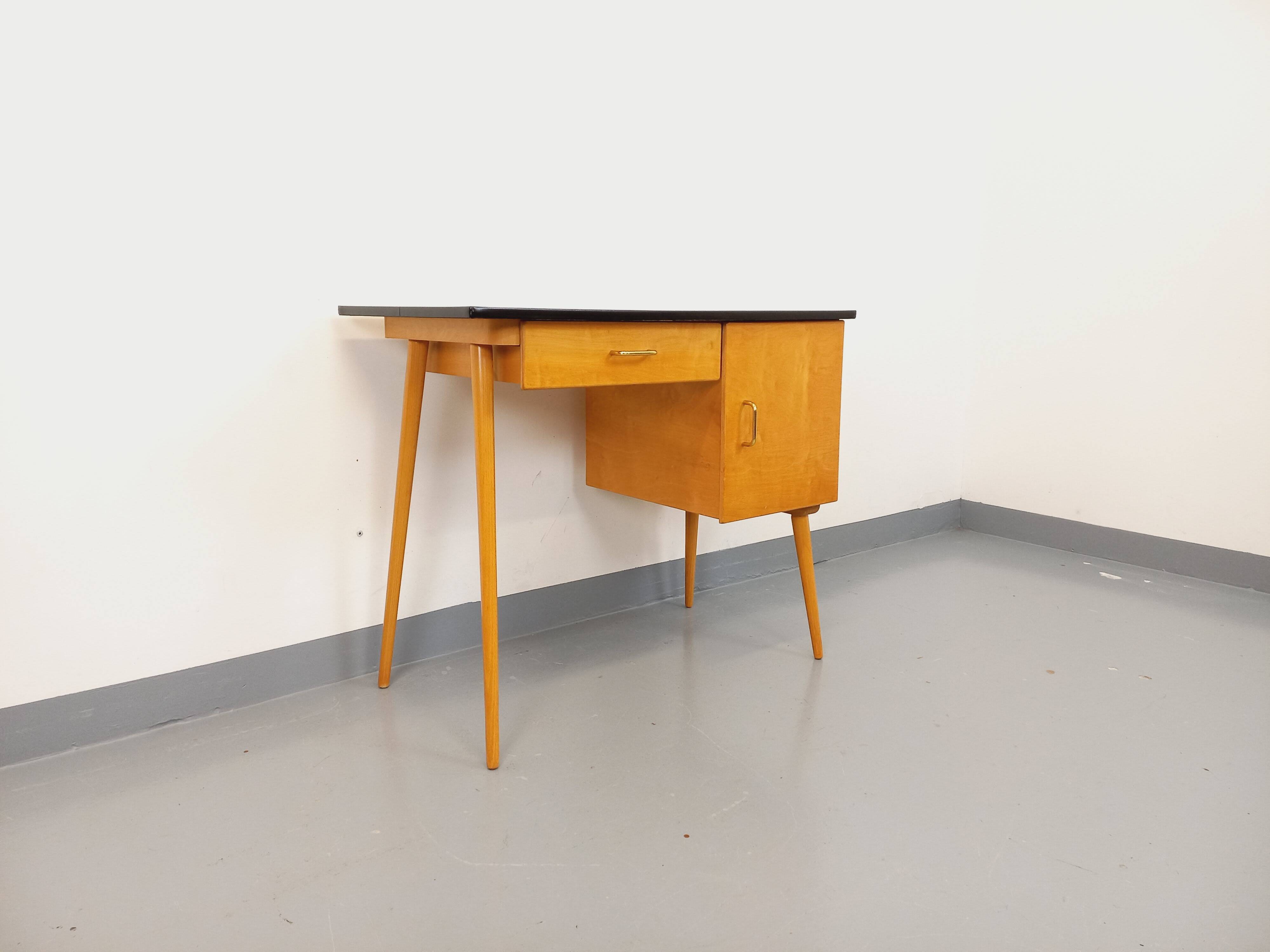 Baumann vintage wooden desk from the 1950s