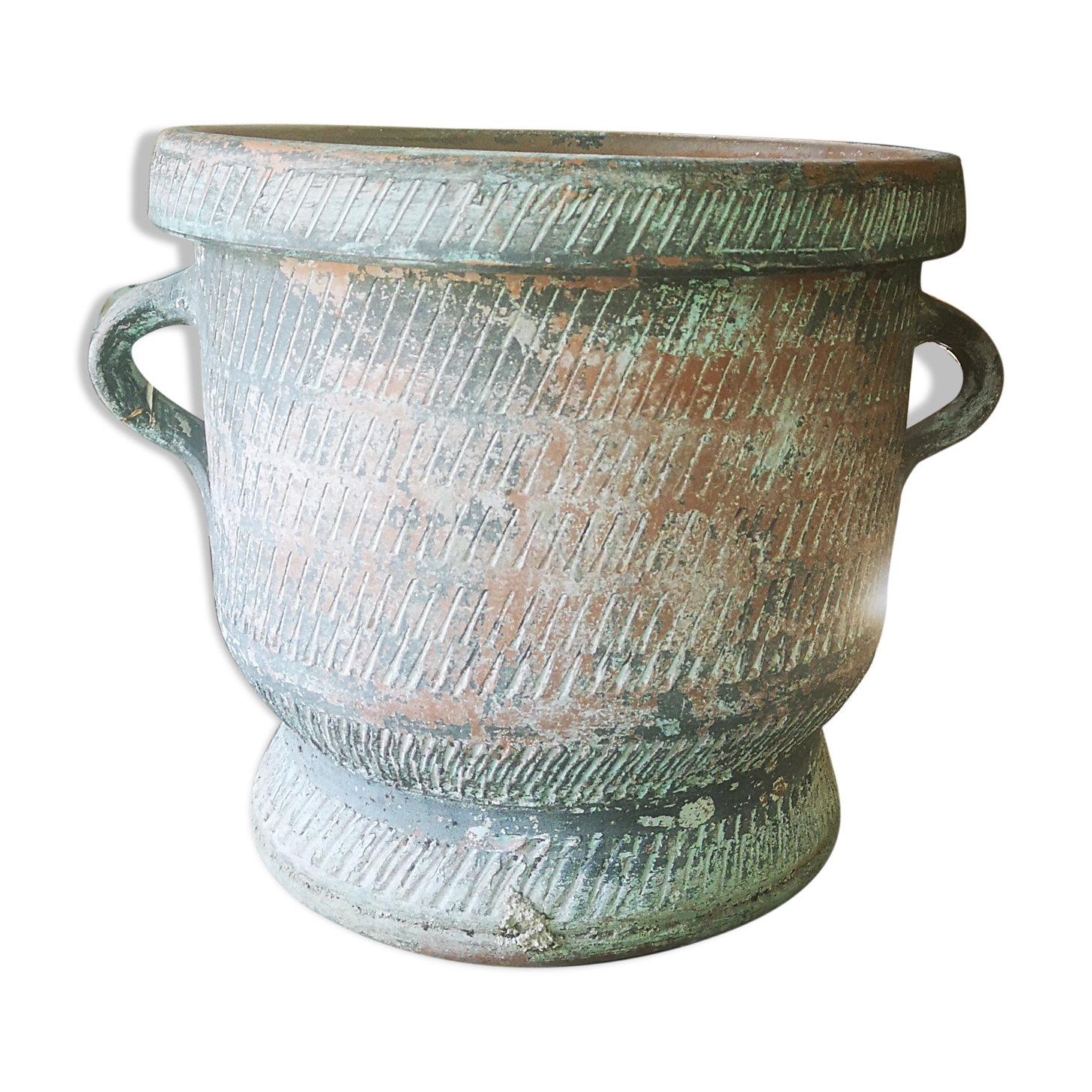 Old terracotta pot